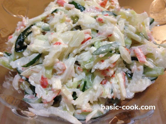 カニとスイカのサラダ レシピ